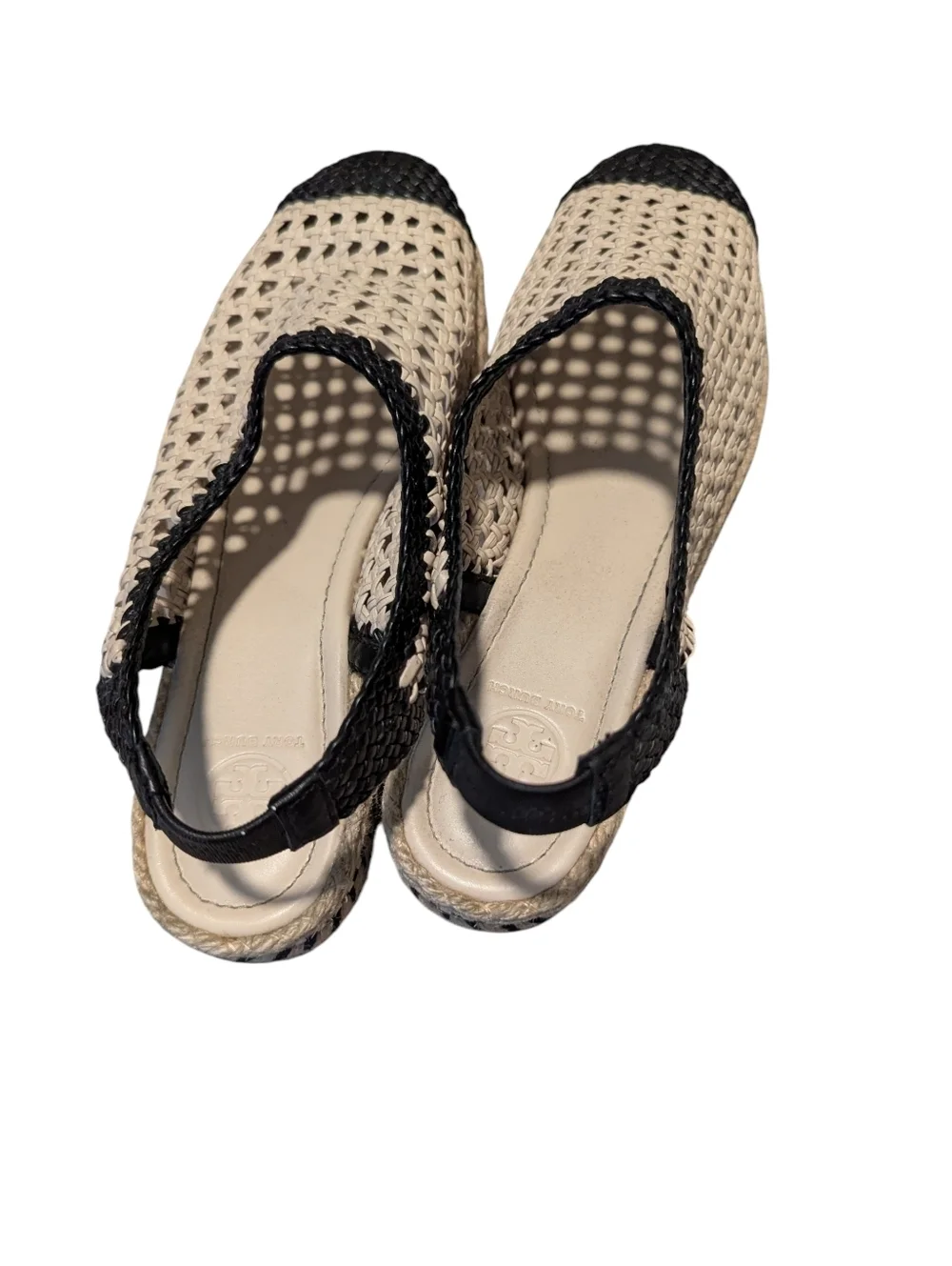 Tory Burch ,Dandy Slingback Espadrilles, Size 10.5